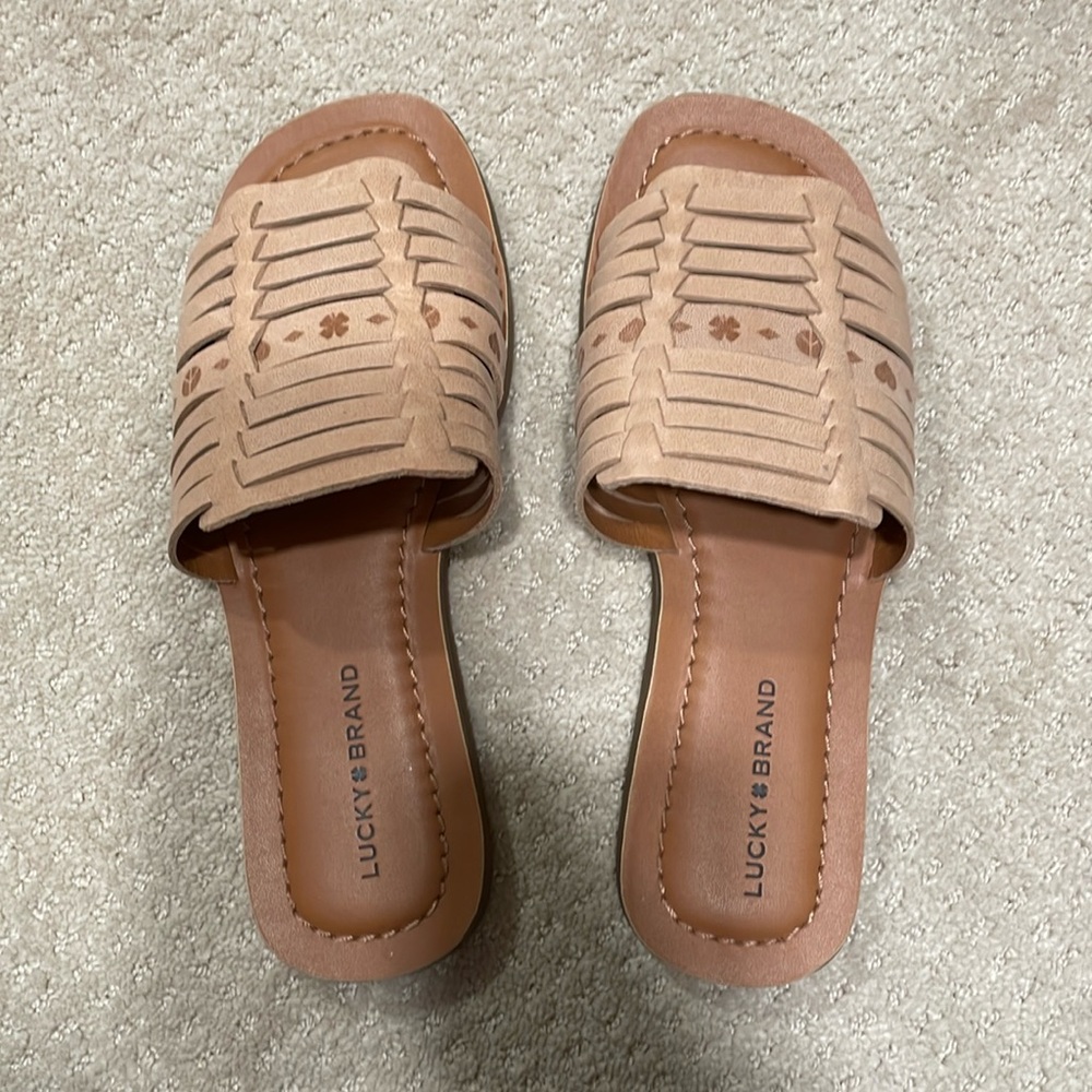 Lucky Brand Slip on Sandals- size 6